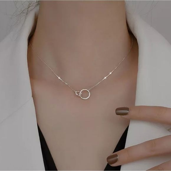 None Jewelry - Double Circle Necklace